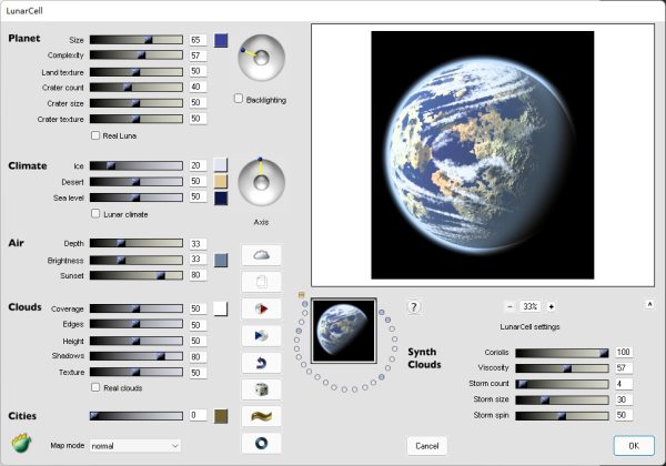 PS插件-地球行星快速生成工具 LunarCell v1.992 Win版