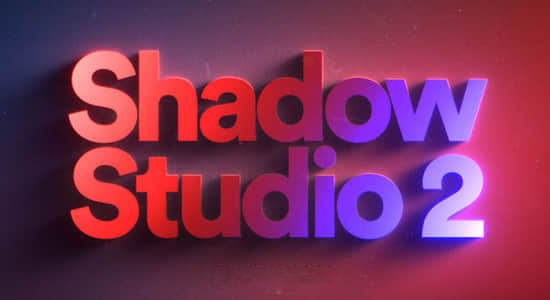 中文汉化AE插件-精致华丽真实阴影拖尾投影插件 Shadow Studio 2 v1.2.5 Win