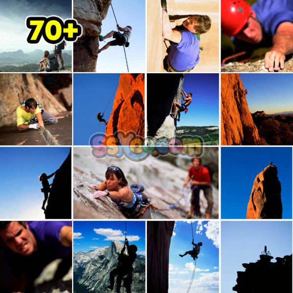 攀岩探险极限运动场景特写高清JPG摄影照片壁纸背景插图设计素材