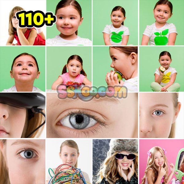 小女孩女娃娃儿童高清JPG摄影壁纸背景图片插图设计素材