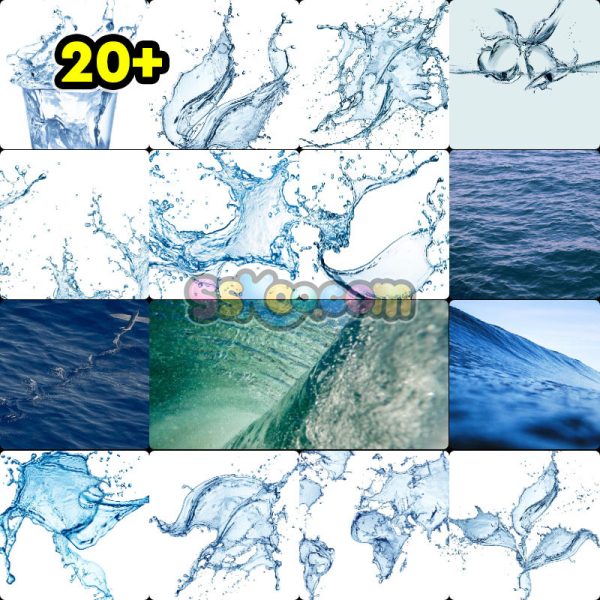 大海流水水滴水质水形态特写高清JPG摄影照片壁纸背景图片插图设计素材