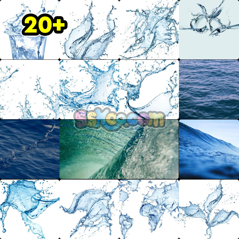 大海流水水滴水质水形态特写高清JPG摄影照片壁纸背景图片插图设计素材插图