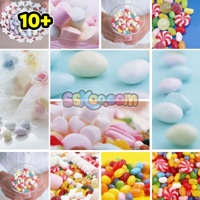 甜食彩色糖果棉花糖零食高清照片摄影图片食品美食特写大图插图插图