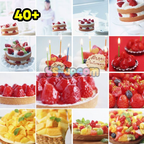甜食草莓蛋糕草莓派甜点高清照片摄影图片食品美食特写大图插图