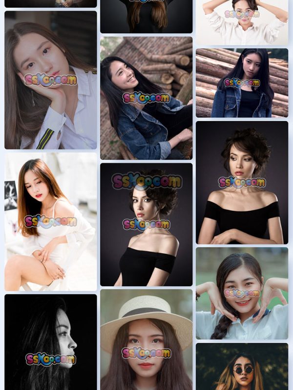 美女特写头像人像女性女人JPG摄影照片壁纸背景图片插图设计素材插图3