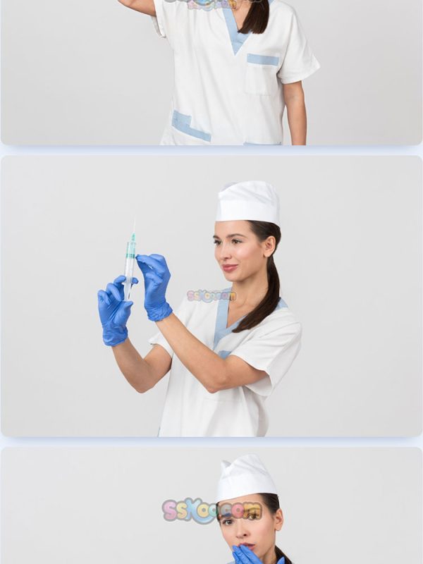 美女护士医护人员手势特写JPG摄影照片壁纸背景图片插图设计素材插图9
