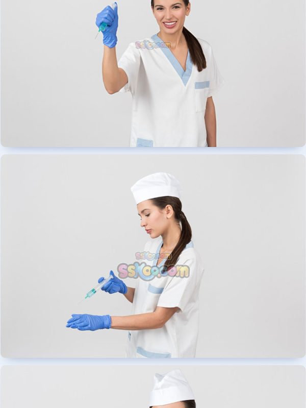 美女护士医护人员手势特写JPG摄影照片壁纸背景图片插图设计素材插图12