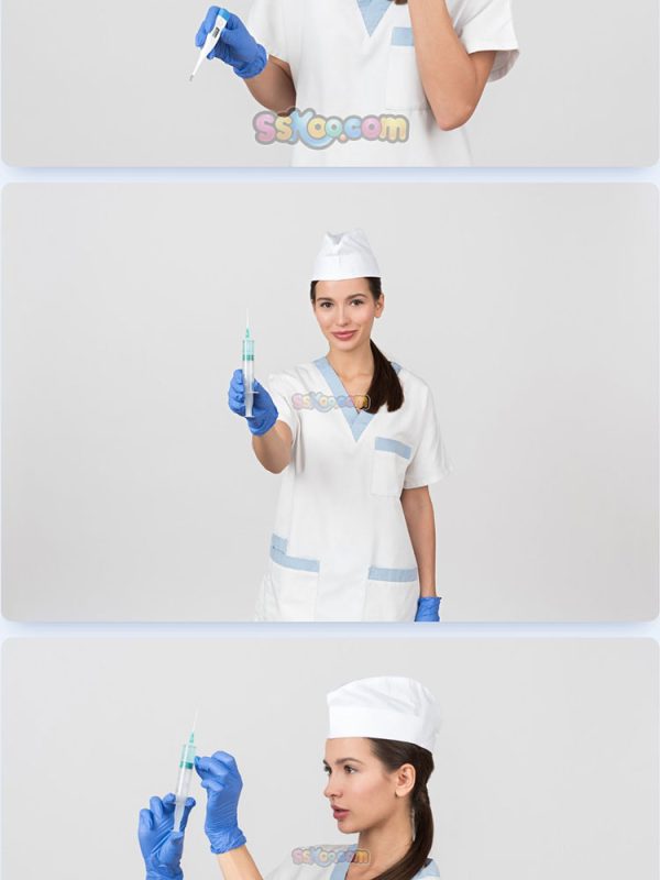 美女护士医护人员手势特写JPG摄影照片壁纸背景图片插图设计素材插图7