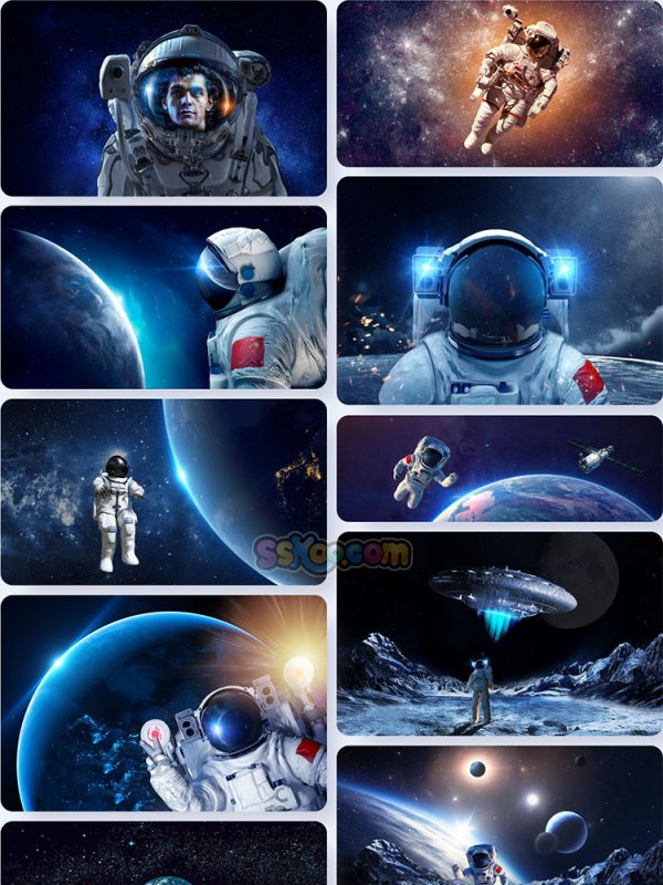 太空宇航员人物照片特写JPG摄影壁纸背景图片插图设计素材插图1