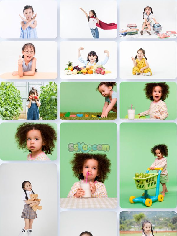 小女孩女娃娃儿童高清JPG摄影壁纸背景图片插图设计素材插图1