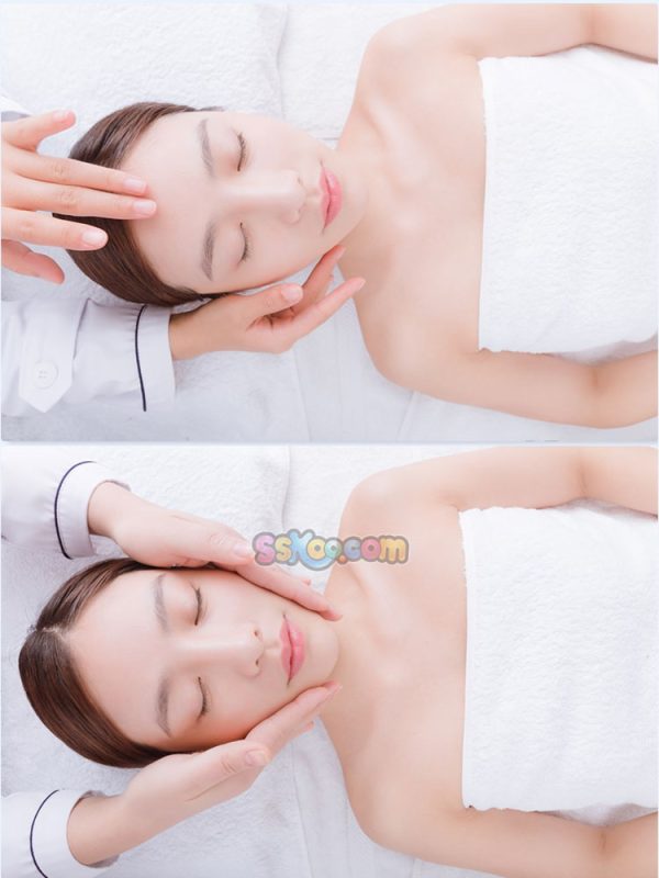 亚洲女性模特人物美容院护肤面部护理JPG高清图片插图设计素材插图1
