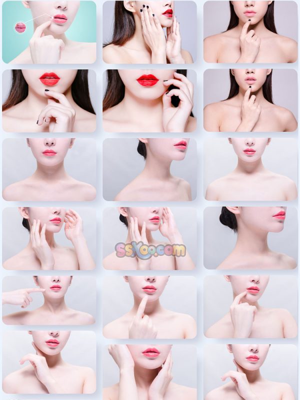 女性女人嘴巴人物照片特写高清JPG摄影壁纸背景图片插图设计素材插图1