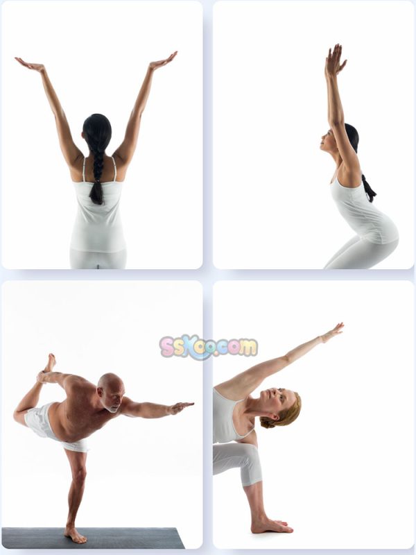 养生理疗瑜伽人物照片特写高清JPG摄影4K壁纸背景图片插图设计素材插图1