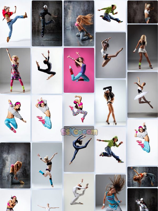 动感舞姿舞蹈跳舞运动街舞女孩高清JPG摄影照片壁纸背景图片插图设计素材插图1