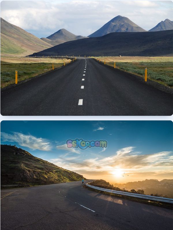 北欧冰岛高速公路道路高清照片设计素材JPG摄影壁纸背景图片插图素材插图1