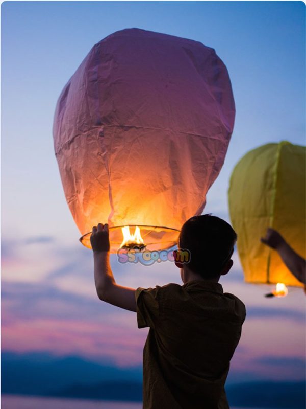 热气球孔明灯降落伞跳伞特写高清图片JPG摄影照片壁纸背景插图素材插图1