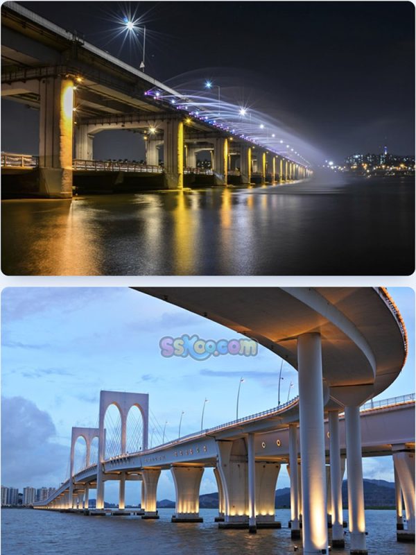 大桥高架桥桥梁观光木桥天桥特写高清JPG摄影壁纸背景插图素材插图1
