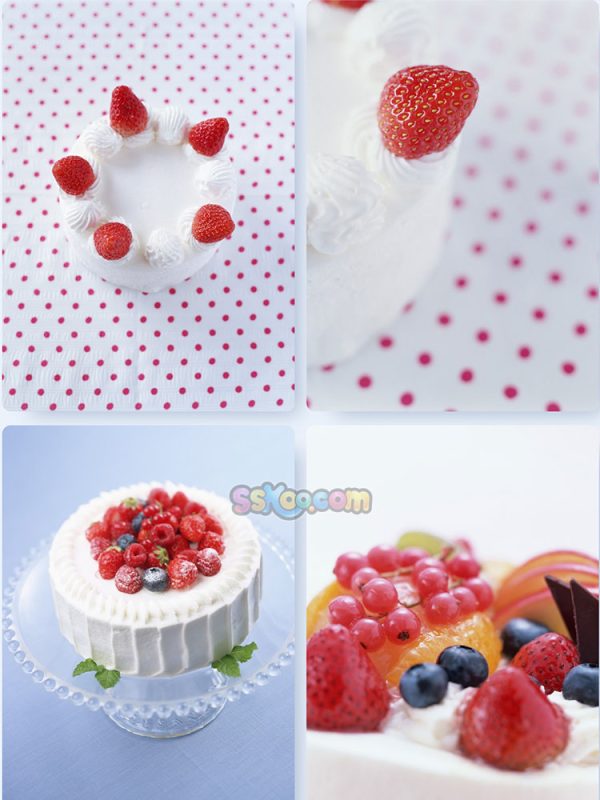 甜食草莓蛋糕草莓派甜点高清照片摄影图片食品美食特写大图插图插图1
