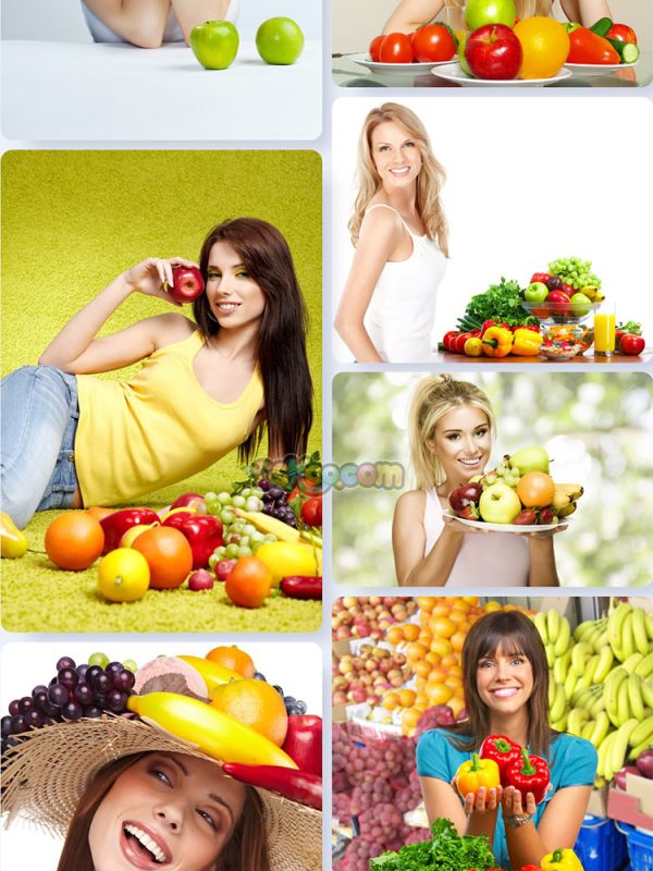 吃水果的美女人物照片特写高清JPG摄影壁纸背景图片插图设计素材插图2