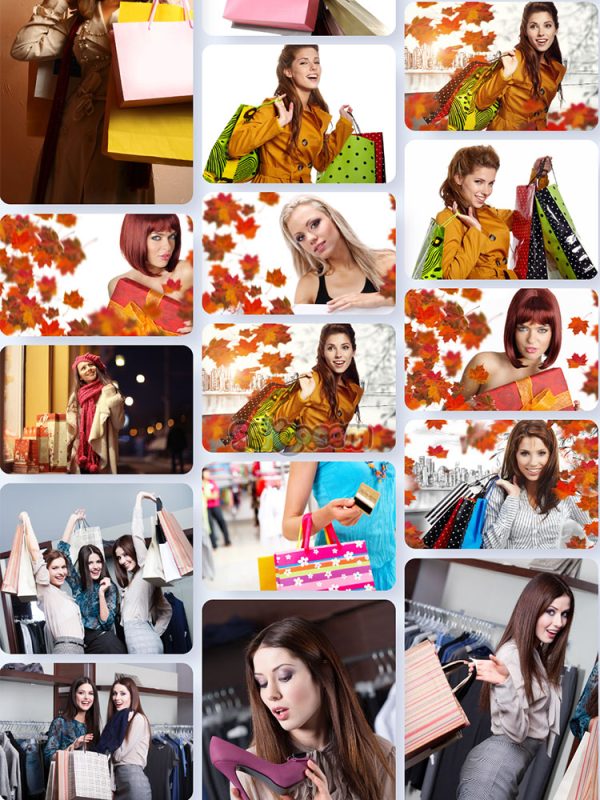 购物的美女人物照片特写高清JPG摄影壁纸背景图片插图设计素材插图2