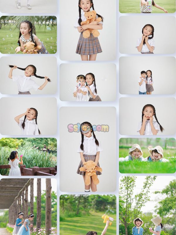 小女孩女娃娃儿童高清JPG摄影壁纸背景图片插图设计素材插图2