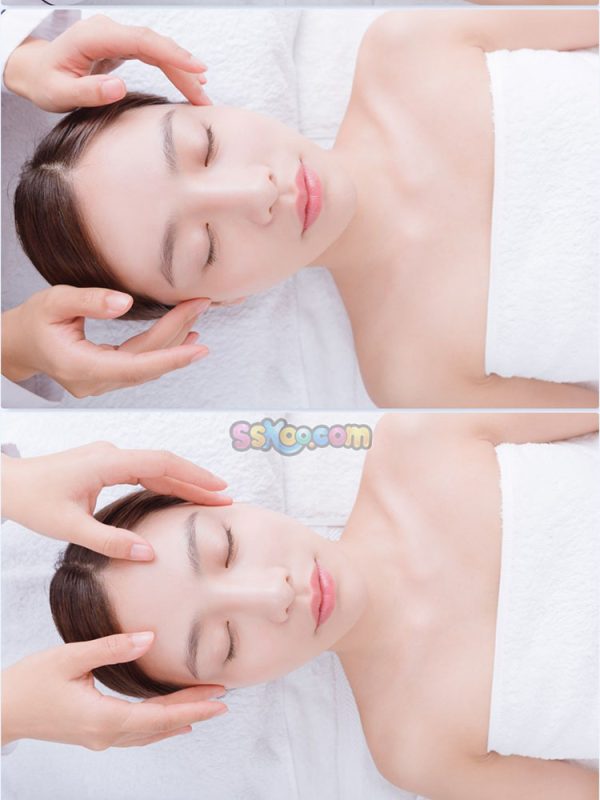 亚洲女性模特人物美容院护肤面部护理JPG高清图片插图设计素材插图2