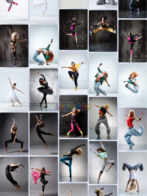 动感舞姿舞蹈跳舞运动街舞女孩高清JPG摄影照片壁纸背景图片插图设计素材插图2