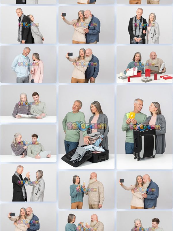 老年夫妻居家日常照片组图JPG摄影壁纸背景图片插图设计素材插图2