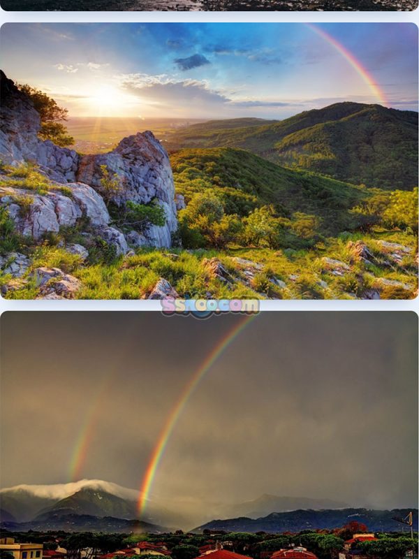 天空自然景观彩虹组图特写高清JPG摄影照片壁纸背景图片插图素材插图2