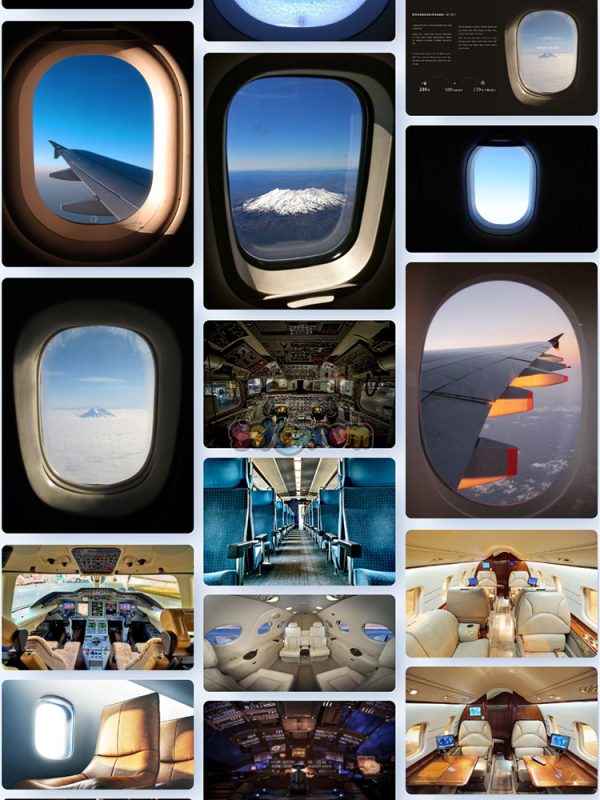 飞机航站楼机舱俯视图候机楼舷窗空姐驾驶舱乘客机场高清JPG素材插图2