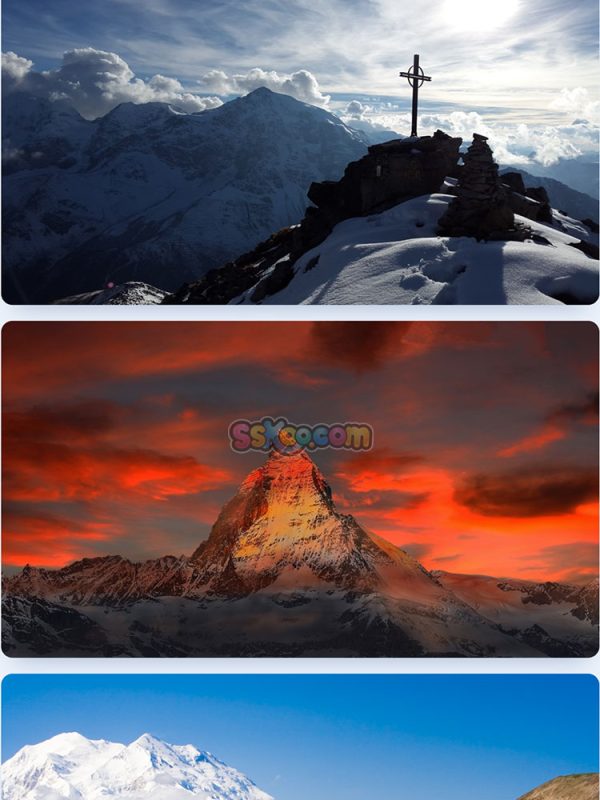 山脉高山大山自然景观特写图片照片JPG摄影壁纸背景插画设计素材插图2