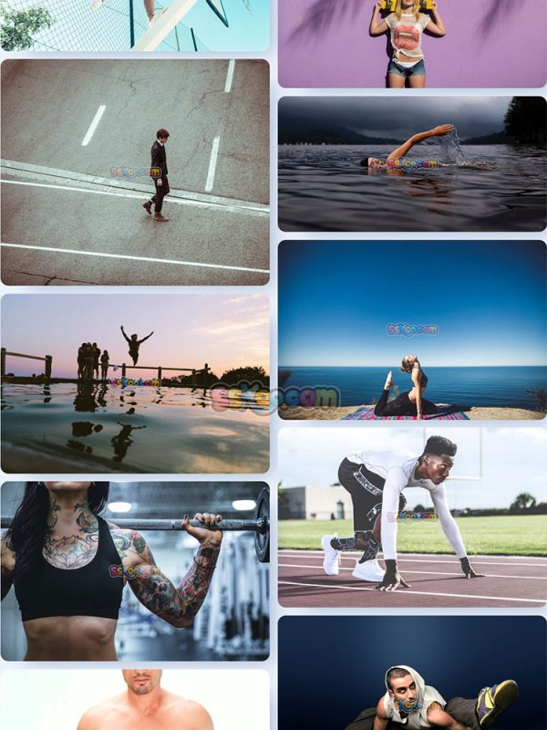 跑步举重游泳健身运动高清JPG摄影照片壁纸背景图片插图设计素材插图2