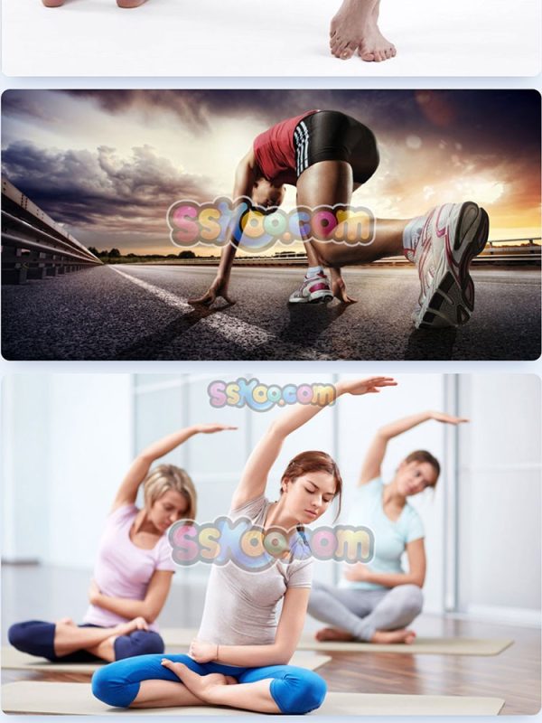 健身瑜伽跑步运动骑马特写JPG摄影照片壁纸背景图片插图设计素材插图2