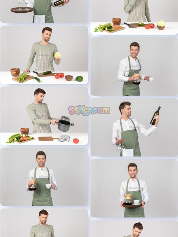 帅哥男性下厨厨房美食特写组图JPG摄影照片壁纸背景插图设计素材插图3