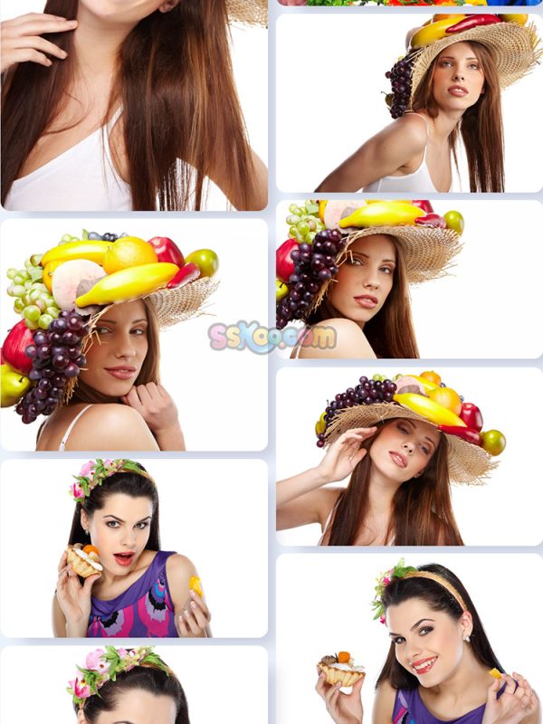 吃水果的美女人物照片特写高清JPG摄影壁纸背景图片插图设计素材插图3