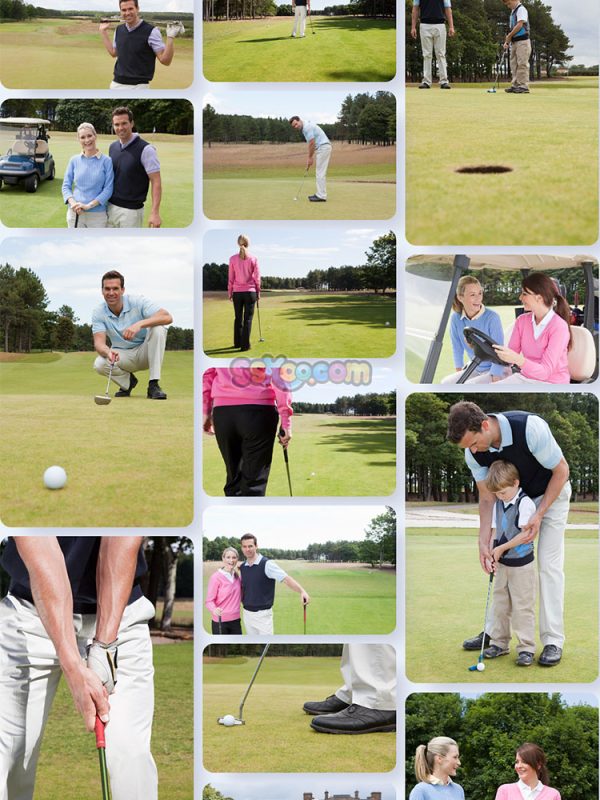 打高尔夫打球体育运动高清JPG摄影照片壁纸背景图片插图设计素材插图3