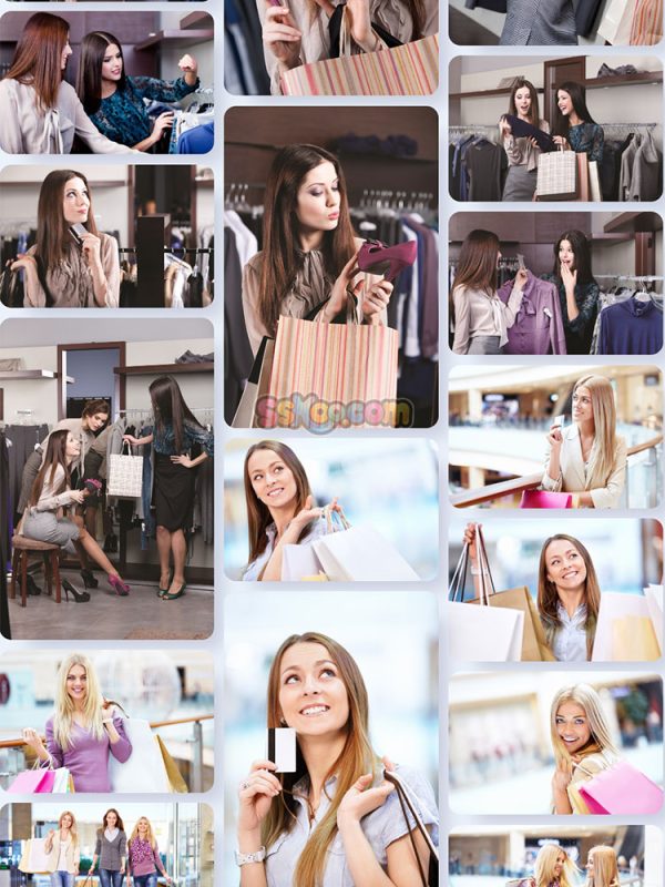 购物的美女人物照片特写高清JPG摄影壁纸背景图片插图设计素材插图3