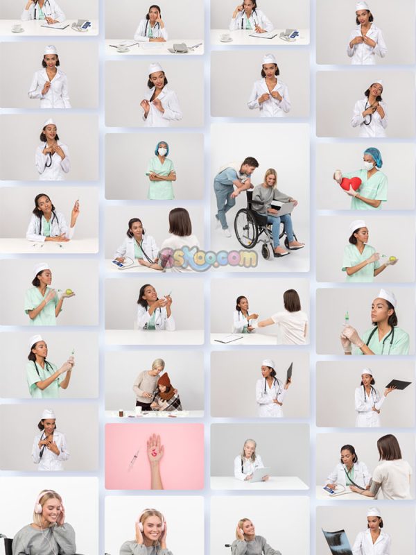 医疗保健医护人员人物特写JPG摄影壁纸背景图片插图设计素材插图3