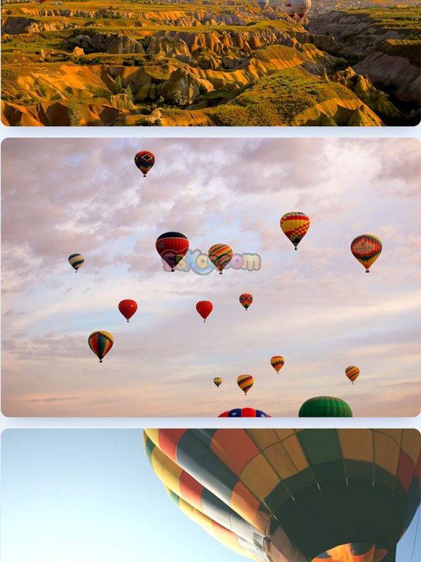 热气球孔明灯降落伞跳伞特写高清图片JPG摄影照片壁纸背景插图素材插图3
