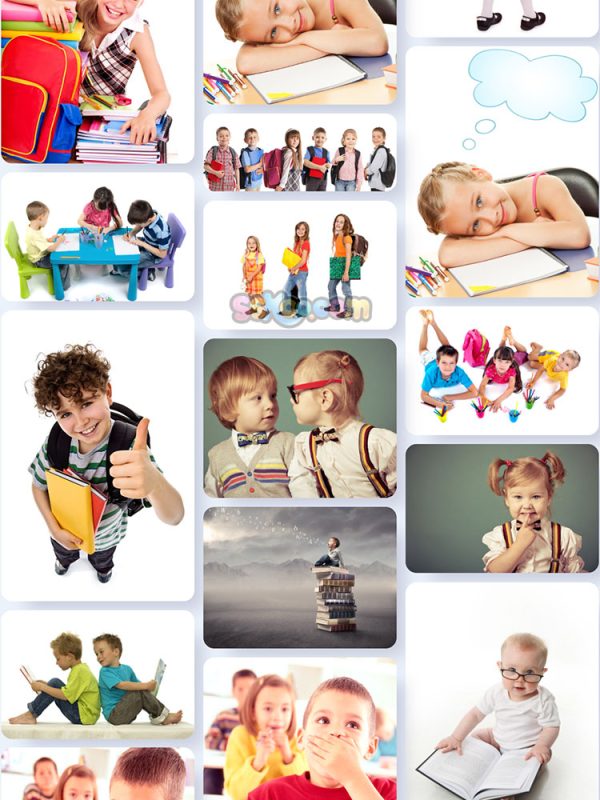 学生儿童学习教育上学高清JPG摄影照片壁纸背景图片插图设计素材插图4