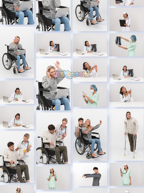 医疗保健医护人员人物特写JPG摄影壁纸背景图片插图设计素材插图4