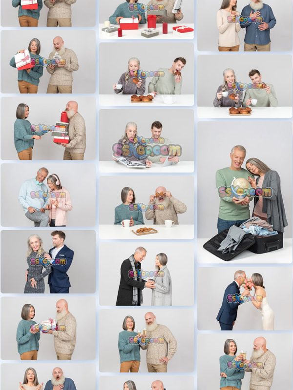 老年夫妻居家日常照片组图JPG摄影壁纸背景图片插图设计素材插图4