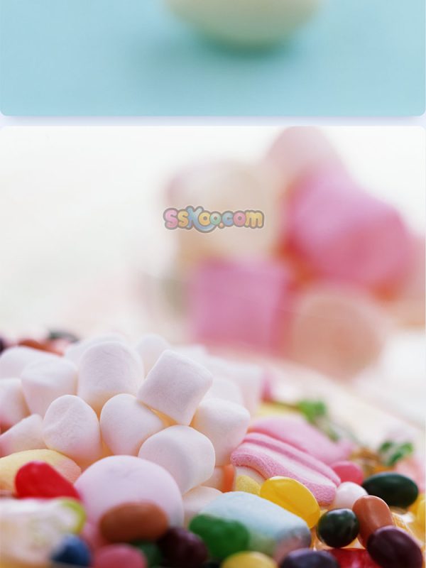 甜食彩色糖果棉花糖零食高清照片摄影图片食品美食特写大图插图插图4