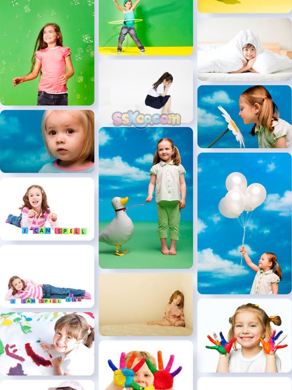小女孩女娃娃儿童高清JPG摄影壁纸背景图片插图设计素材插图5