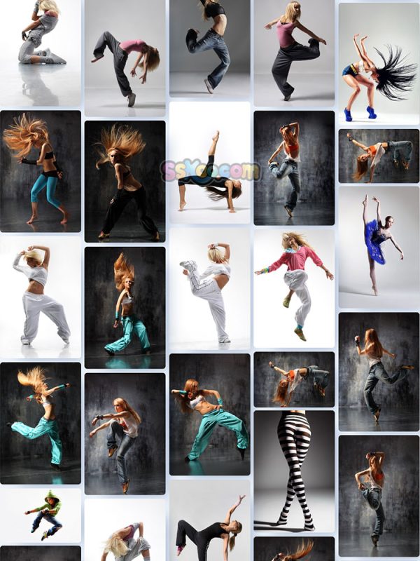 动感舞姿舞蹈跳舞运动街舞女孩高清JPG摄影照片壁纸背景图片插图设计素材插图5