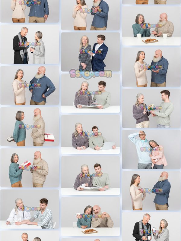 老年夫妻居家日常照片组图JPG摄影壁纸背景图片插图设计素材插图5