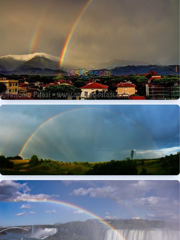天空自然景观彩虹组图特写高清JPG摄影照片壁纸背景图片插图素材插图5