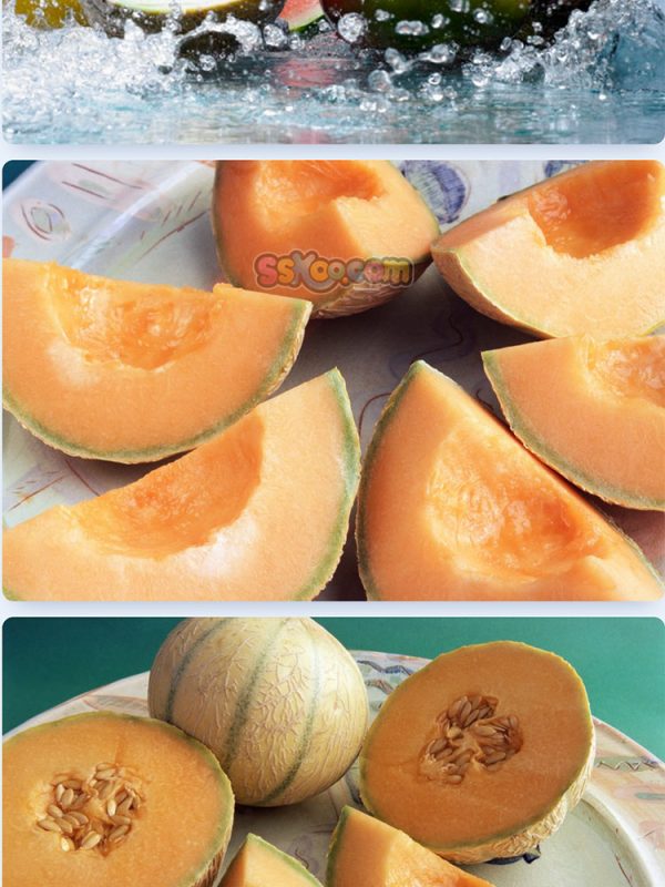 西瓜甜瓜新鲜水果高清照片摄影图片食品美食特写农产品大图插图插图5