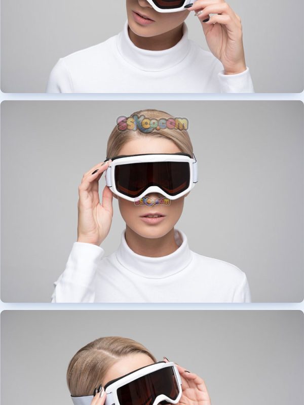 酷炫墨镜眼镜太空镜女模特JPG摄影照片壁纸背景图片插图设计素材插图5