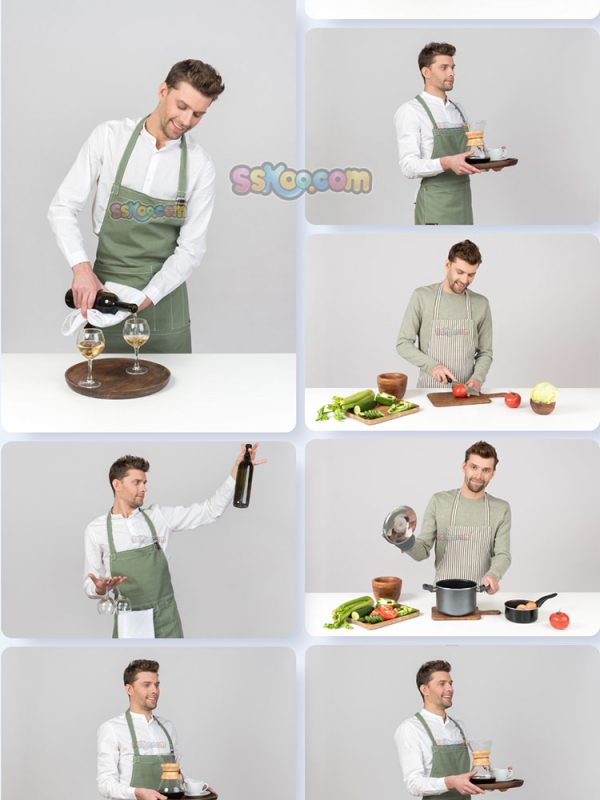 帅哥男性下厨厨房美食特写组图JPG摄影照片壁纸背景插图设计素材插图6